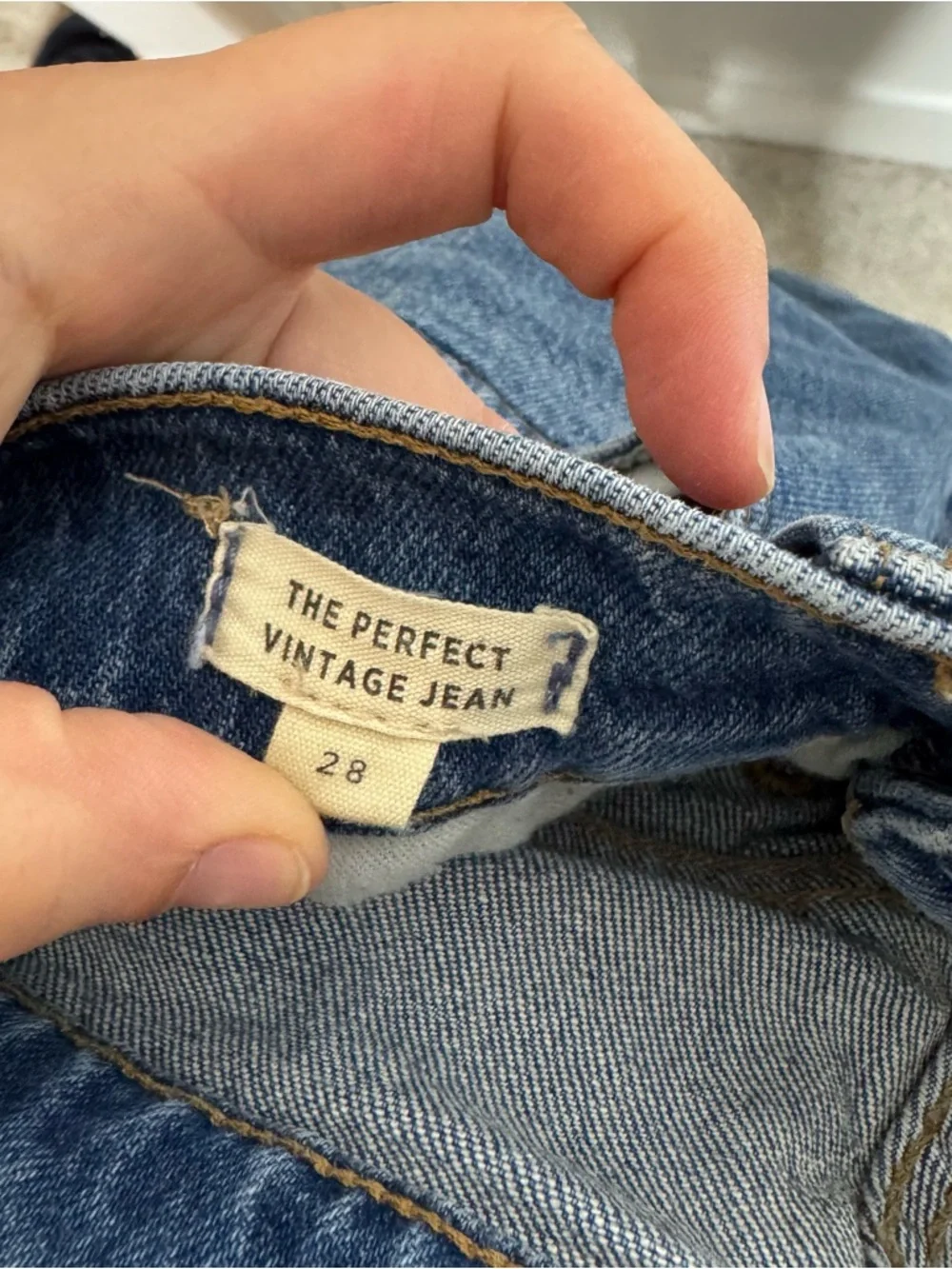 Madewell The Perfect Vintage Jean Kepler Wash Slim Straight Leg Denim Size 28 - Picture 6 of 8